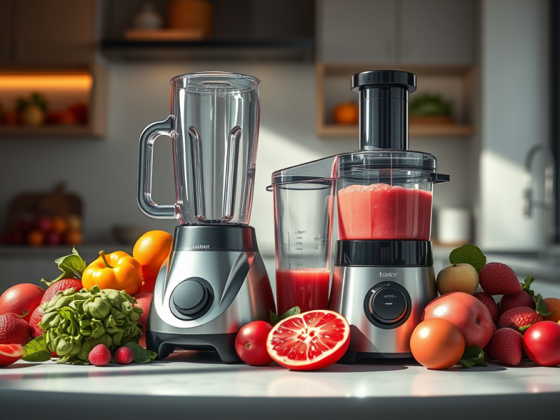 Vacuumblender vs. slowjuicer